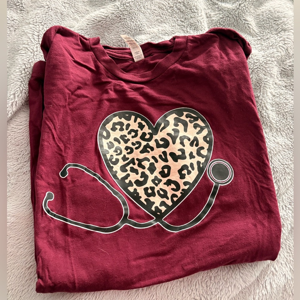 Bella Canvas Burgundy Tee